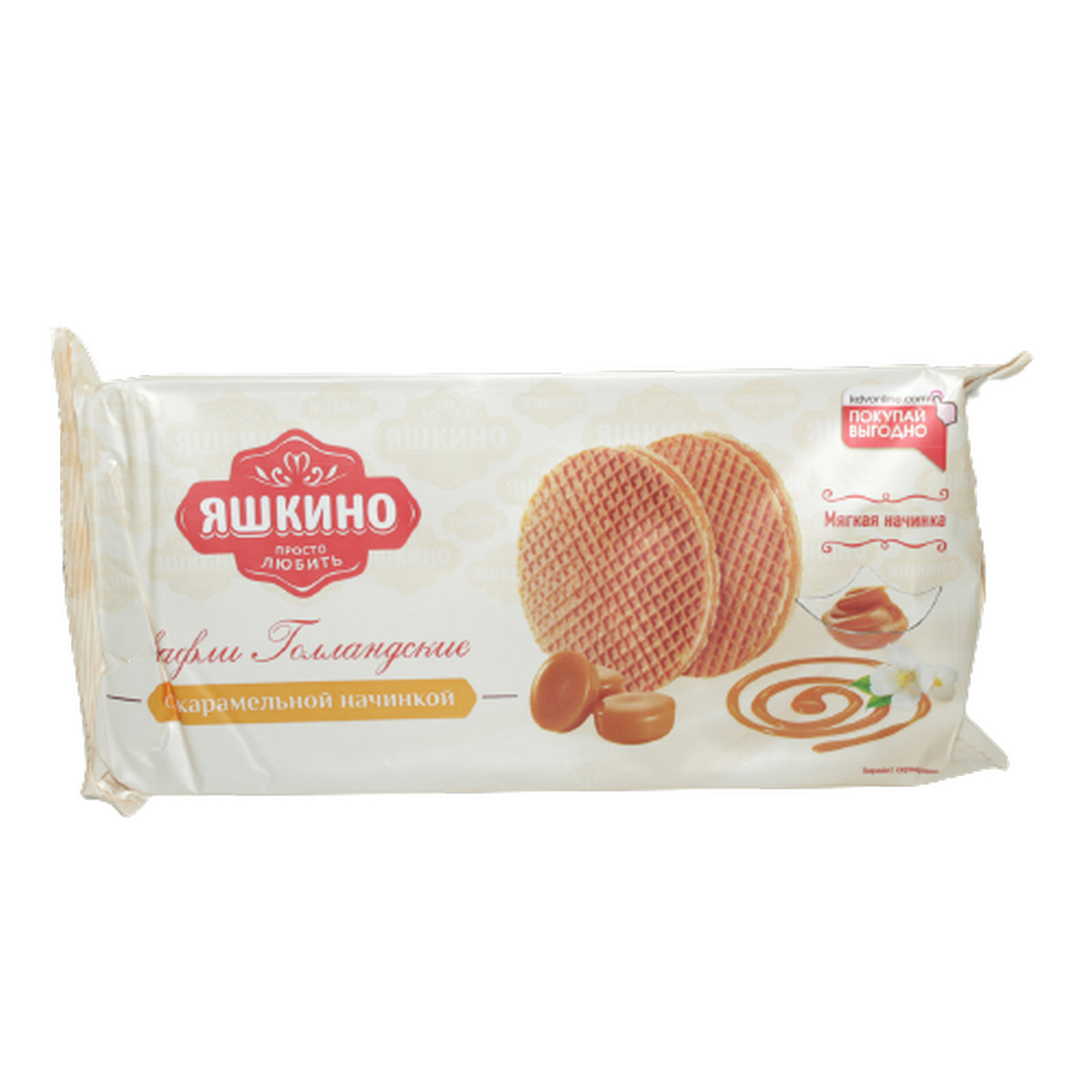 Вафли Яшкино Голландские карам.нач. 290г.(15)